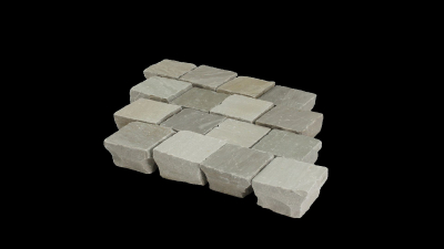 Mosaikpflaster Kandla Grey 6x6x4-6 cm