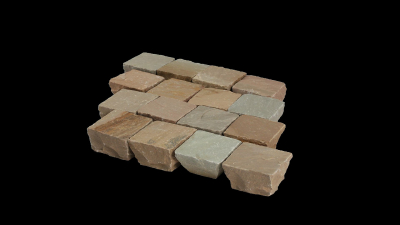 Mosaikpflaster Sahara Beige 6x6x4-6 cm